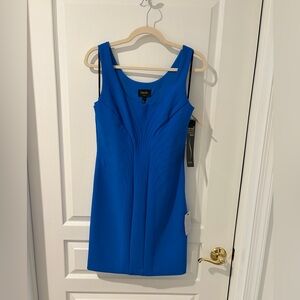 The Laundry Couture Contour Dress By Shelli Segal Blue Women's Dress